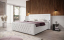 Boxspringbett Charme mit LED, USB und Stauraum (4 Schubladen) - Luxusbetten24