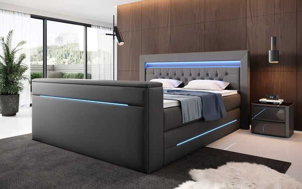 Boxspringbett Merkur mit TV Lift und RGB