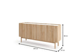 Designer Kommode Nera - Luxusbetten24