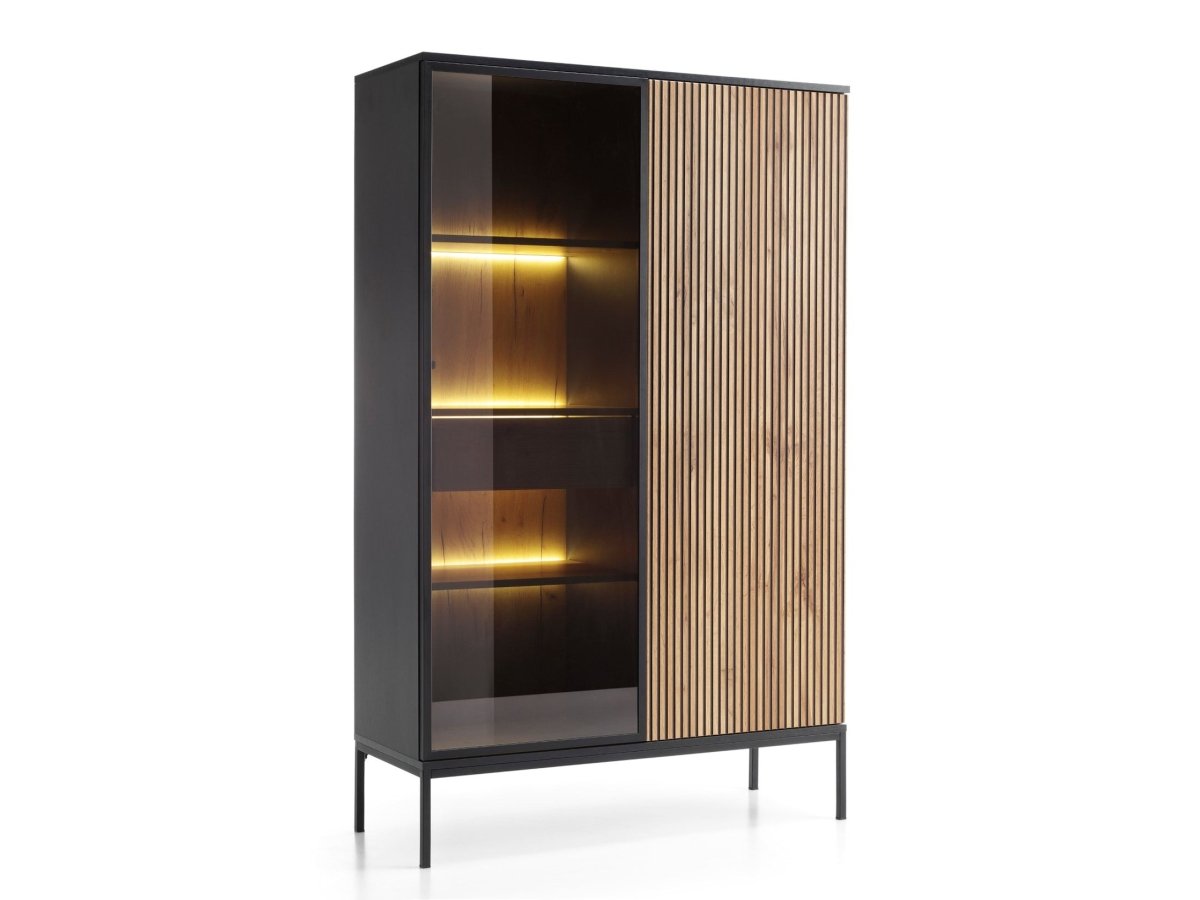 Designer Vitrine Nayra II inkl. LED - Luxusbetten24