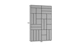 Gepolstertes Wandpaneel - Set 120x195 cm - Luxusbetten24